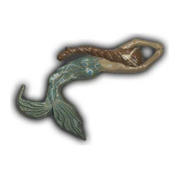 10" Diving Mermaid w/ Braid - Mosaic Tile