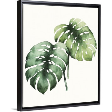 "Tropical Plant I" Floating Frame Canvas Art, 26"x32"x1.75"