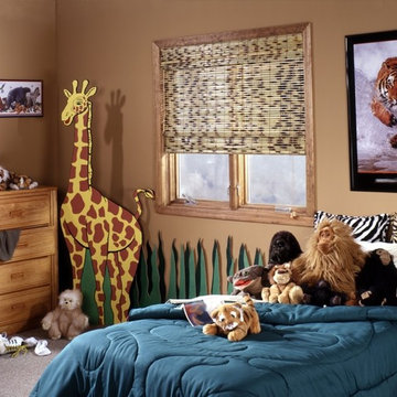 Cord Free Woven Wood Shades For The Kids Room
