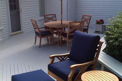 Inspiration for a timeless patio remodel in Boston