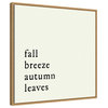 Canvas Art Framed 'Fall Breeze, Autumn Leaves' by Amanti Art Portfolio, 22x22"