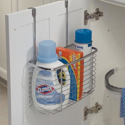 Axis Chrome Over Cabinet Deep Storage Basket - Kitchen Drawer Organizers