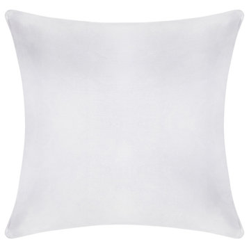 A1HC Throw Pillow Insert, Down Alternative Fill, Single, White, 20"x20"