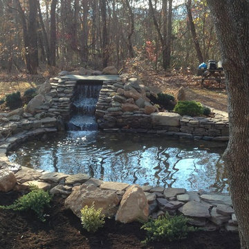 Custom Pond with Waterfall