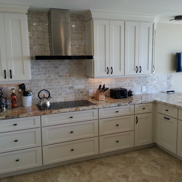 Contemporary Kitchen Renovation, Beach Condo, Addison, Boca Raton, Florida