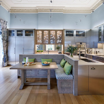 Purley - Contemporary Bespoke Kitchen in a Georgian Home