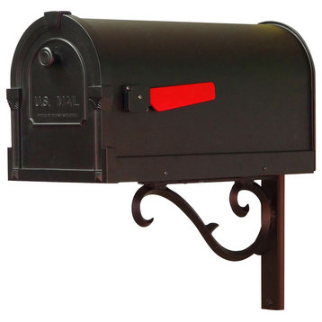 Savannah Curbside Mailbox With Sorrento Front Single Mailbox Mounting Bracket