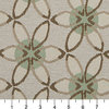 Beige Brown Turquoise Polka Dot Indoor Outdoor Upholstery Fabric By The Yard