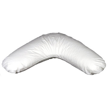 V Side Sleeper Pillow White - Boomrang-NEW