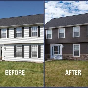 Rich Espresso James Hardie Siding Exterior Renovation
