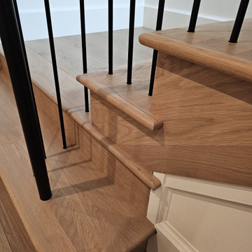 Project #119 | White Oak Staircase with Stacked Bullnose Detail