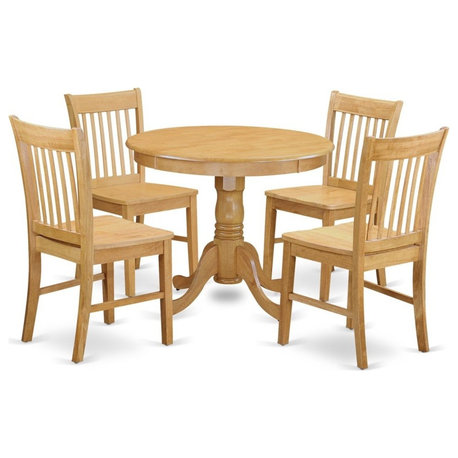 5-Piece Dinette Table Set, Dining Table for Small Spaces and 4 Dining Room Chair