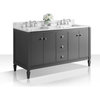 Kayleigh Vanity Set, Sapphire Gray, 60", With Countertop