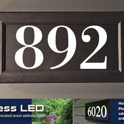 Address LED - illuminated house numbers - House Numbers