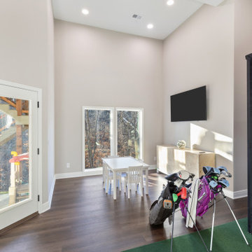 Urban Casual Modern Basement Finish Parkville, MO