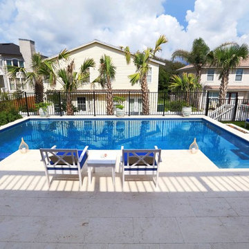 Amelia Island Coastal Contemporary Backyard