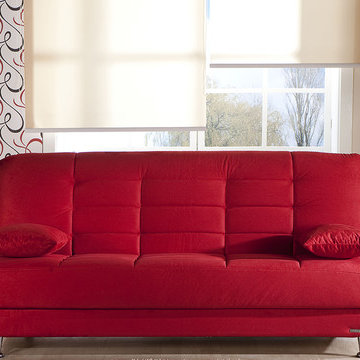 Vegas Convertible Sofa Sleeper | Rainbow Red