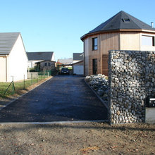 devant maison gabion