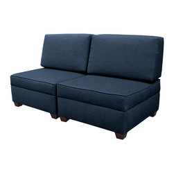 duobed - Duobed Storage Sofa Bed, 36"x72", Deep Ocean - Sleeper Sofas