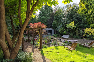 Rustic garden in Surrey.