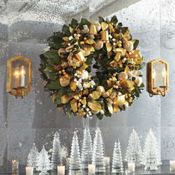 Ribbed Glass Christmas Trees - Holiday Accents And Figurines
