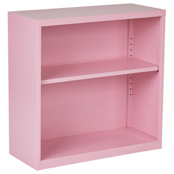 Metal Bookcase, Pink, Ships fully Assembled.