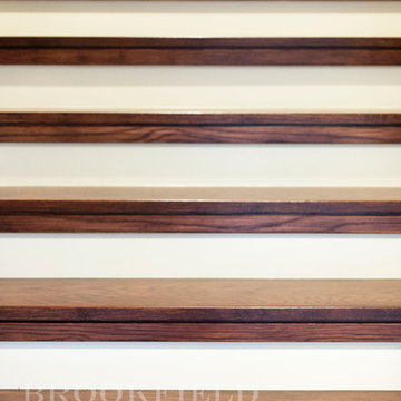 Contemporary Stairs & Mantel