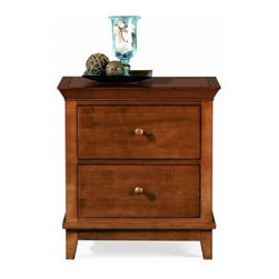 American Drew 181-420C Drawer Night Stand - Cherry Sterling Pointe - Nightstands And Bedside Tables