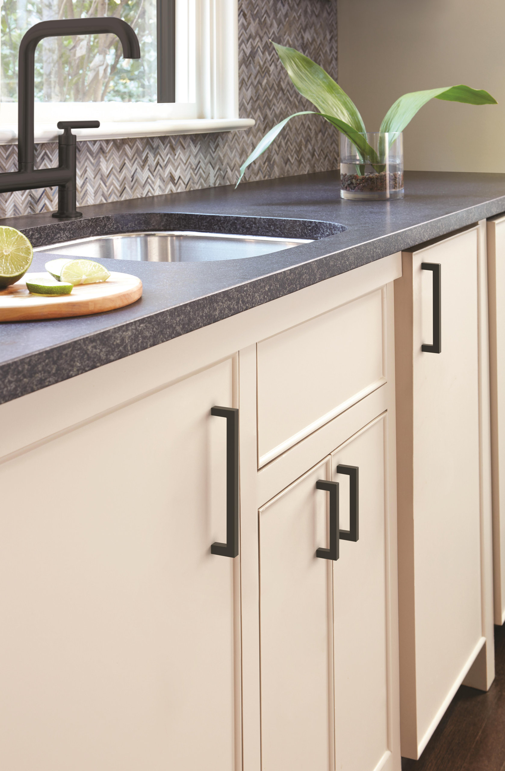 Monument Cabinet Pull, Matte Black, 6-5/16" Center-to-Center
