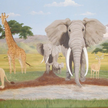Safari Mural. $3,500.00