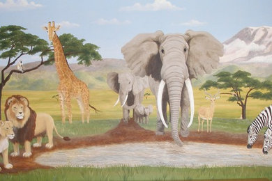 Safari Mural. $3,500.00