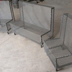 perforated metal outdoor seating - Products