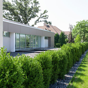 Modern Front Yard Landscape - Racine