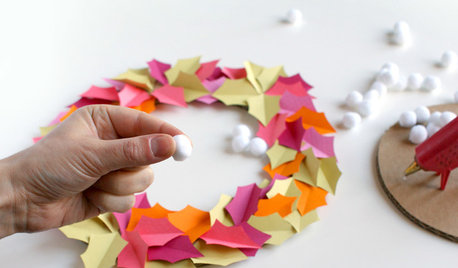 DIY: Einen fröhlichen Herbstkranz aus Papier basteln