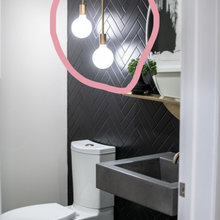 Tiled Wall In Powder Room