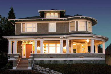 Example of a classic exterior home design in Seattle