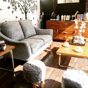 A Mid Century-Shabby Chic Living Space