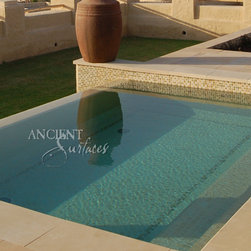 Master Bathrooms in antique limestone - Tile