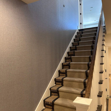 Staircase wallpaper installation in 48084, Troy