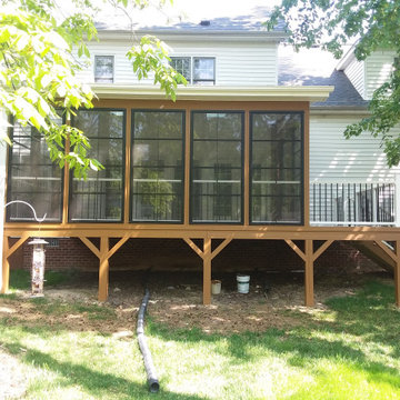 Jamestown NC 3-Season Room with Attached Deck