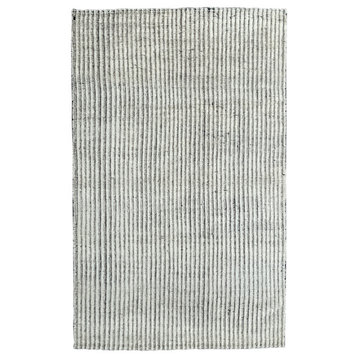 EORC Ivory Hand Knotted Wool Rug 9' x 12'