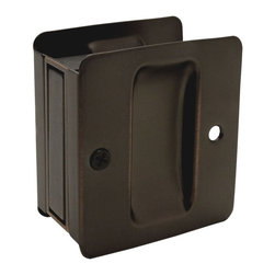 Designers Impressions - Oil Rubbed Bronze Pocket Door Passage, 53881 - Pocket Door Hardware