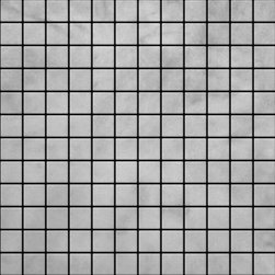 Carrara Marble Italian White Bianco Carrera 1x1 Mosaic Tile Honed - Home Accessories & Decor