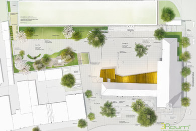 2D Grundrissplan Landschaftsarchitektur, Kunst- und Kulturzentrum