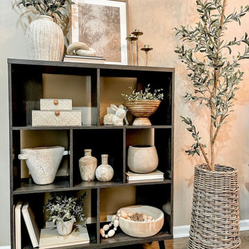 Houzz Furniture | 7 Cube Storage Organizer - Bookcases & Standing Shelves