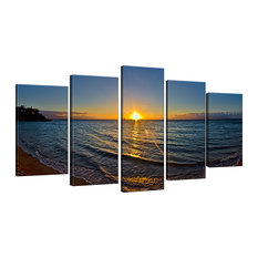 Ready2HangArt Christopher Doherty 'Sun Rise' Canvas Wall Art (5 Piece)