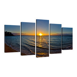 Ready2HangArt - Ready2HangArt Christopher Doherty 'Sun Rise' Canvas Wall Art (5 Piece) - Prints And Posters