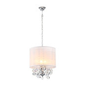 Crystal Silver Chandelier