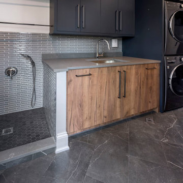 Custom Dog Shower and Laundry Room