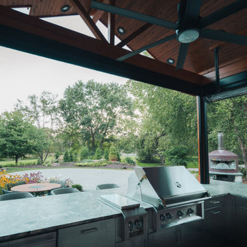 Opipari Residence - Dexter, MI: Covered Patio & MagnaTrack Motorized Screens